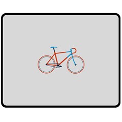 Bicycle Sports Drawing Minimalism Fleece Blanket (medium) 