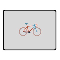 Bicycle Sports Drawing Minimalism Fleece Blanket (small)