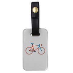 Bicycle Sports Drawing Minimalism Luggage Tags (one Side) 