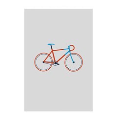 Bicycle Sports Drawing Minimalism Shower Curtain 48  X 72  (small)  by Simbadda