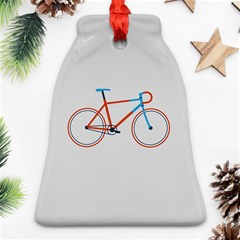 Bicycle Sports Drawing Minimalism Ornament (bell)