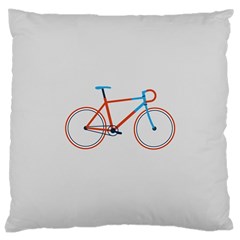 Bicycle Sports Drawing Minimalism Large Cushion Case (one Side)