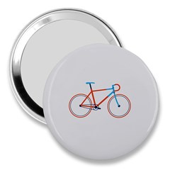 Bicycle Sports Drawing Minimalism 3  Handbag Mirrors by Simbadda