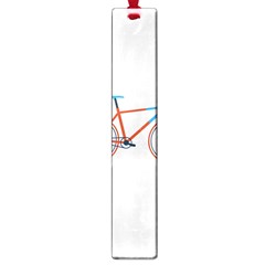 Bicycle Sports Drawing Minimalism Large Book Marks by Simbadda