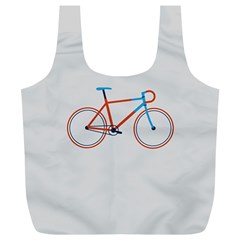 Bicycle Sports Drawing Minimalism Full Print Recycle Bags (l) 