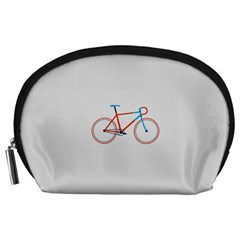 Bicycle Sports Drawing Minimalism Accessory Pouches (large)  by Simbadda