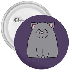 Cat Minimalism Art Vector 3  Buttons by Simbadda