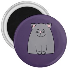 Cat Minimalism Art Vector 3  Magnets by Simbadda