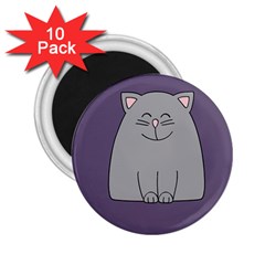 Cat Minimalism Art Vector 2 25  Magnets (10 Pack)  by Simbadda