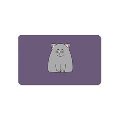 Cat Minimalism Art Vector Magnet (name Card) by Simbadda