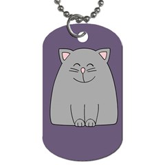 Cat Minimalism Art Vector Dog Tag (two Sides)