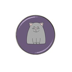 Cat Minimalism Art Vector Hat Clip Ball Marker by Simbadda