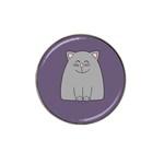 Cat Minimalism Art Vector Hat Clip Ball Marker (4 pack) Front