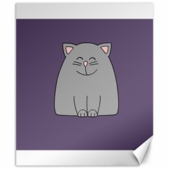 Cat Minimalism Art Vector Canvas 8  X 10  by Simbadda