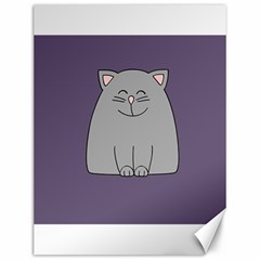 Cat Minimalism Art Vector Canvas 12  X 16   by Simbadda