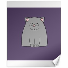 Cat Minimalism Art Vector Canvas 16  X 20   by Simbadda