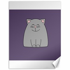 Cat Minimalism Art Vector Canvas 18  X 24   by Simbadda