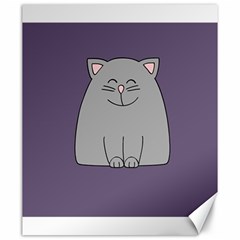 Cat Minimalism Art Vector Canvas 20  X 24   by Simbadda