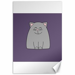 Cat Minimalism Art Vector Canvas 20  X 30   by Simbadda