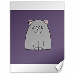 Cat Minimalism Art Vector Canvas 36  X 48   by Simbadda