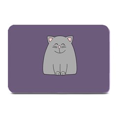 Cat Minimalism Art Vector Plate Mats by Simbadda