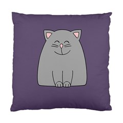 Cat Minimalism Art Vector Standard Cushion Case (one Side) by Simbadda