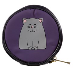 Cat Minimalism Art Vector Mini Makeup Bags by Simbadda