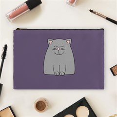 Cat Minimalism Art Vector Cosmetic Bag (large)  by Simbadda