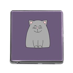 Cat Minimalism Art Vector Memory Card Reader (square) by Simbadda