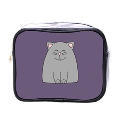 Cat Minimalism Art Vector Mini Toiletries Bags