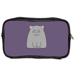 Cat Minimalism Art Vector Toiletries Bags 2-side