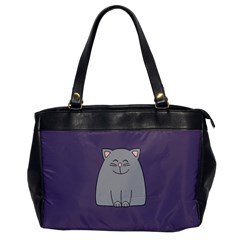 Cat Minimalism Art Vector Office Handbags by Simbadda