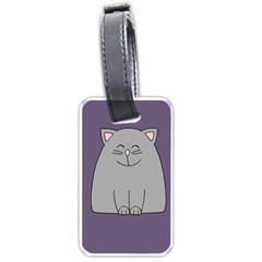 Cat Minimalism Art Vector Luggage Tags (one Side)  by Simbadda