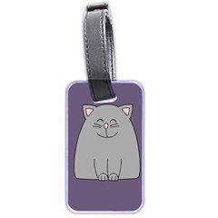 Cat Minimalism Art Vector Luggage Tags (two Sides) by Simbadda