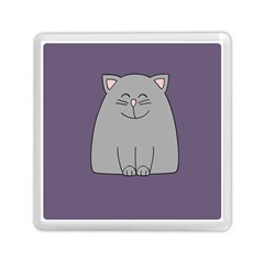 Cat Minimalism Art Vector Memory Card Reader (square)  by Simbadda