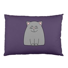 Cat Minimalism Art Vector Pillow Case (two Sides) by Simbadda