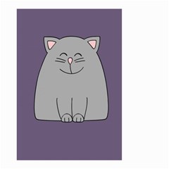 Cat Minimalism Art Vector Small Garden Flag (two Sides) by Simbadda