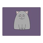 Cat Minimalism Art Vector Double Sided Flano Blanket (Mini)  35 x27  Blanket Front