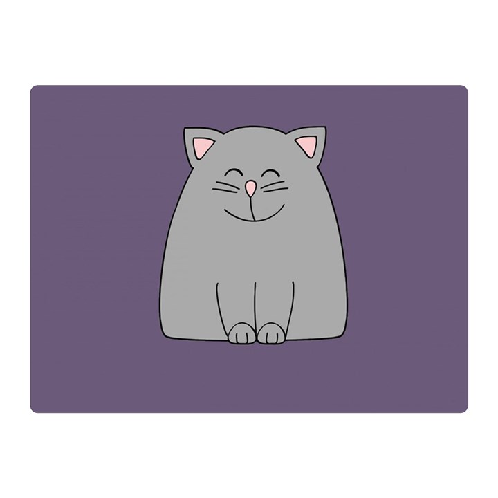 Cat Minimalism Art Vector Double Sided Flano Blanket (Mini) 