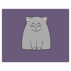 Cat Minimalism Art Vector Double Sided Flano Blanket (medium)  by Simbadda