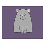 Cat Minimalism Art Vector Double Sided Flano Blanket (Large)  80 x60  Blanket Front