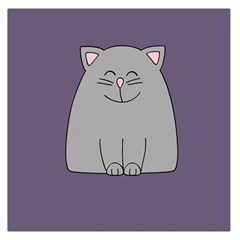 Cat Minimalism Art Vector Large Satin Scarf (square)