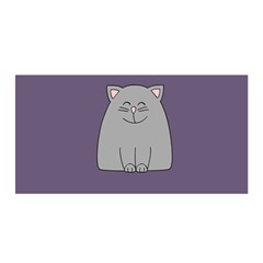 Cat Minimalism Art Vector Satin Wrap by Simbadda