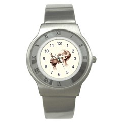 Zombie Apple Bite Minimalism Stainless Steel Watch by Simbadda