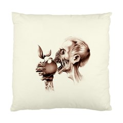 Zombie Apple Bite Minimalism Standard Cushion Case (two Sides)