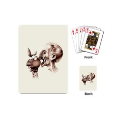 Zombie Apple Bite Minimalism Playing Cards (mini)  by Simbadda