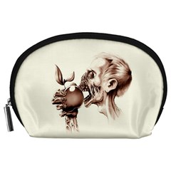 Zombie Apple Bite Minimalism Accessory Pouches (large) 