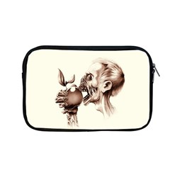 Zombie Apple Bite Minimalism Apple Macbook Pro 13  Zipper Case by Simbadda