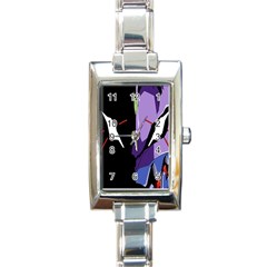 Monster Face Drawing Paint Rectangle Italian Charm Watch