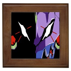 Monster Face Drawing Paint Framed Tiles